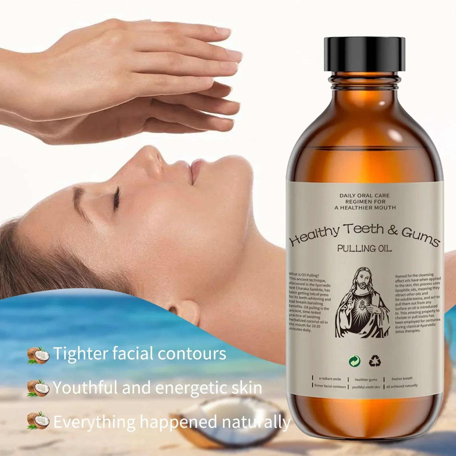 Coconut Pulling Oil Mouthwash  - đánh giá và giá Whitening Mouthwash