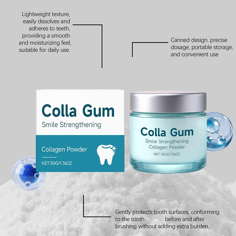 Strengthening Collagen Gum Pow - đánh giá và giá Teeth Whitening Zimba