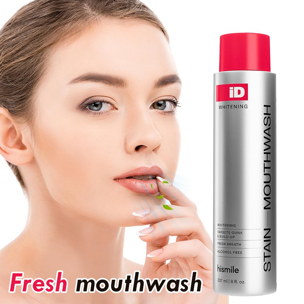 Hismile iD Alcohol Free Mouthw - đánh giá và giá Whitening Mouthwash