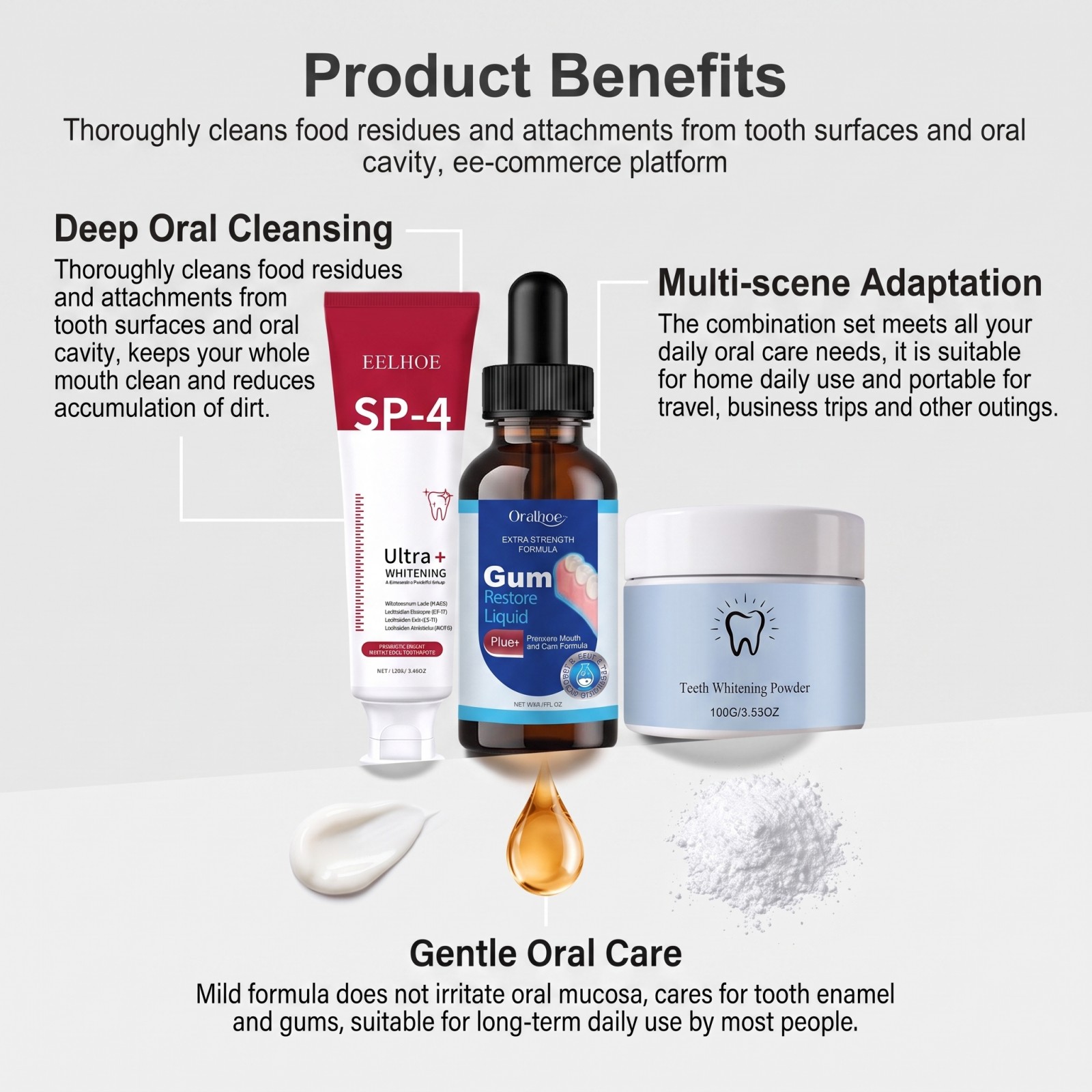 Oral Care Combo Set Whitening  - đánh giá và giá Whitening Mouthwash