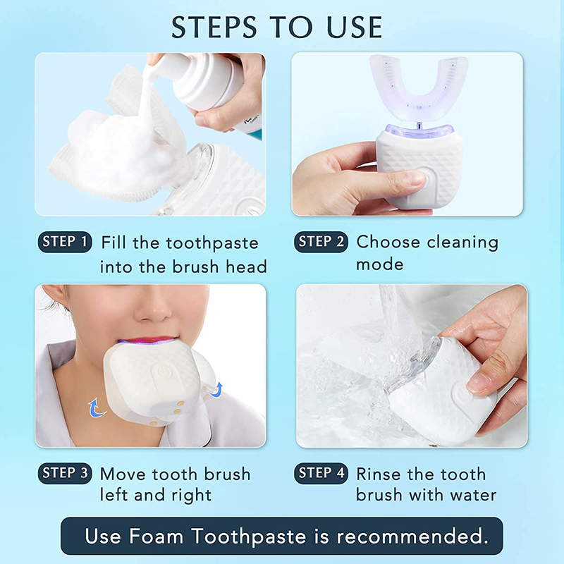 U-Shaped Rechargeable Light Qu - đánh giá và giá Teeth Whitening From Home