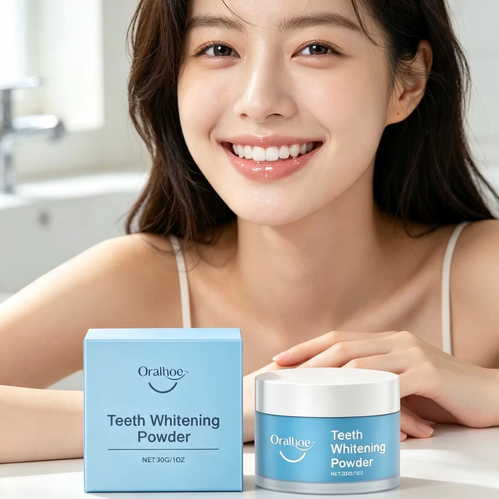 Oralhoe Tooth Powder for Brush - đánh giá và giá Teeth Whitening Remedies