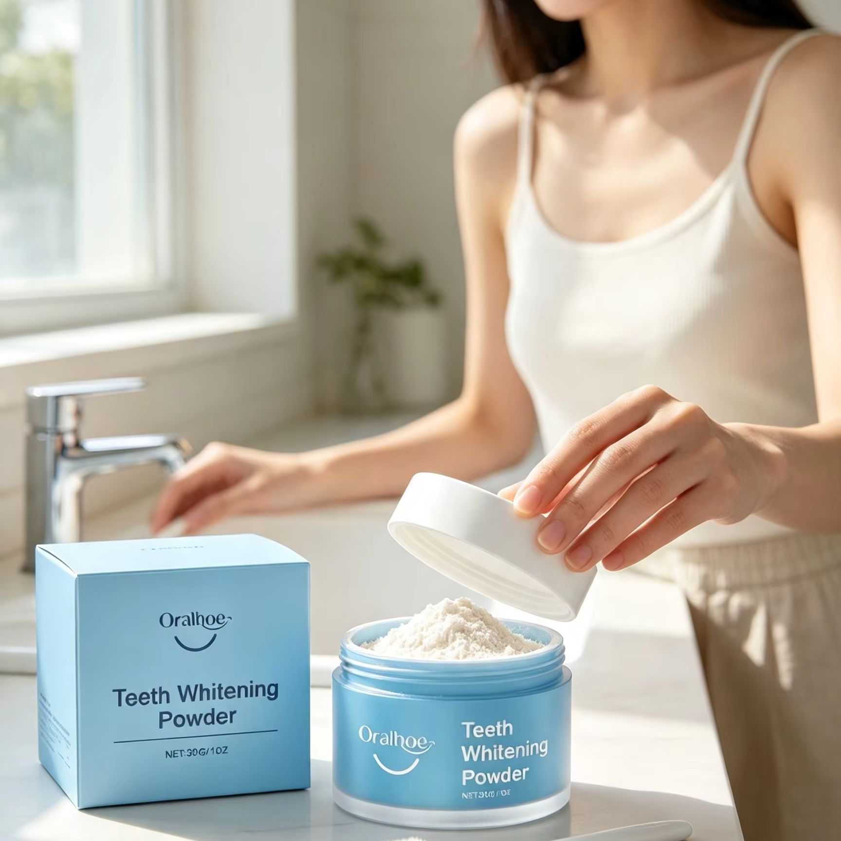 Oralhoe Tooth Powder for Brush - đánh giá và giá Teeth Whitening Remedies