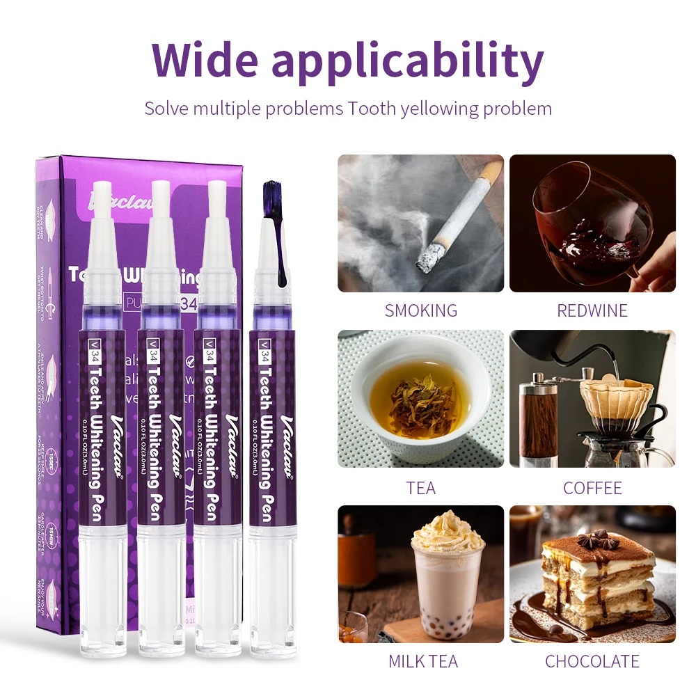 Vaclav V34 Purple teeth whiten - đánh giá và giá Teeth Whitening Remedies