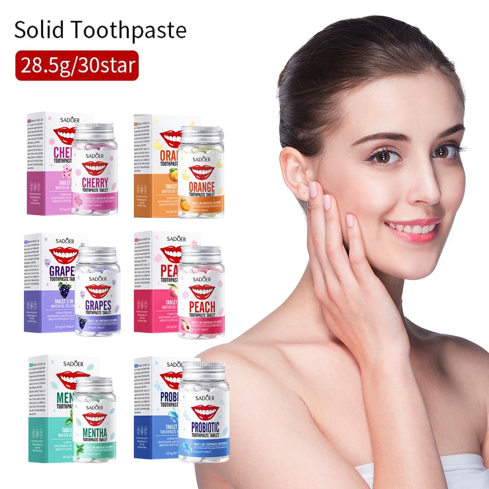 Mint Solid Toothpaste Tablets  - đánh giá và giá Teeth Whitening Remedies